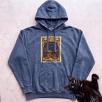 Personalized It Came From Under the Bed Cat Hoodie - Denim