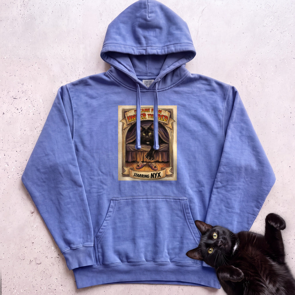 Personalized It Came From Under the Bed Cat Hoodie - Flo Blue