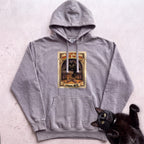 Personalized It Came From Under the Bed Cat Hoodie - Grey