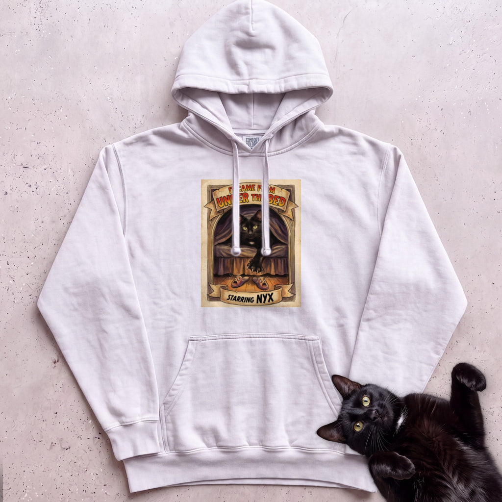 Personalized It Came From Under the Bed Cat Hoodie - White