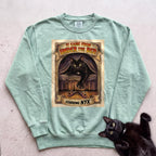 Personalized It Came From Under the Bed Cat Sweatshirt - Light Green