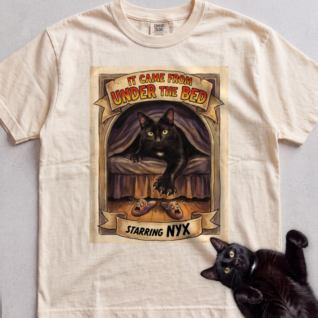 Personalized It Came From Under the Bed Cat T-Shirt - Ivory