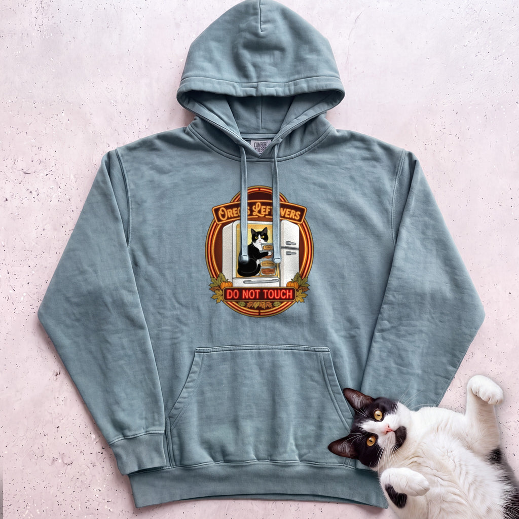 Personalized Leftovers Do Not Touch Cat Hoodie - Seafoam