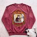 Personalized Leftovers Do Not Touch Cat Sweatshirt - Crimson