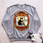 Personalized Leftovers Do Not Touch Cat Sweatshirt - Grey