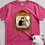 Personalized Leftovers Do Not Touch Cat T-Shirt - Crunchberry