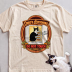 Personalized Leftovers Do Not Touch Cat T-Shirt - Ivory