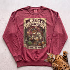 Personalized Mad Scientist Laboratory Cat Sweatshirt - Crimson