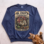 Personalized Mad Scientist Laboratory Cat Sweatshirt - True Navy