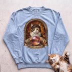 Personalized Madame Sees All Cat Sweatshirt - Chambray