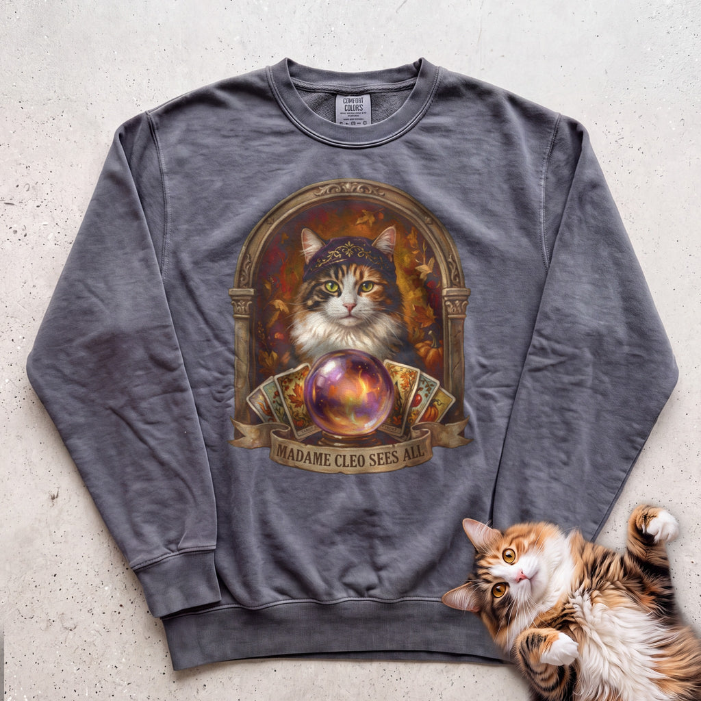 Personalized Madame Sees All Cat Sweatshirt - Pepper