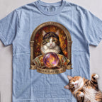 Personalized Madame Sees All Cat T-Shirt - Chambray