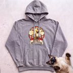 Personalized Maple Viewing Cat Hoodie - Grey