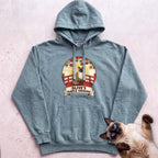 Personalized Maple Viewing Cat Hoodie - Seafoam