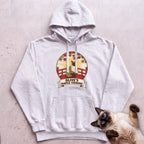 Personalized Maple Viewing Cat Hoodie - White