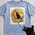 Personalized Midnight Forest Cat T-Shirt - Chambray