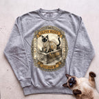 Personalized Mummy Rises Cat Sweatshirt - Grey