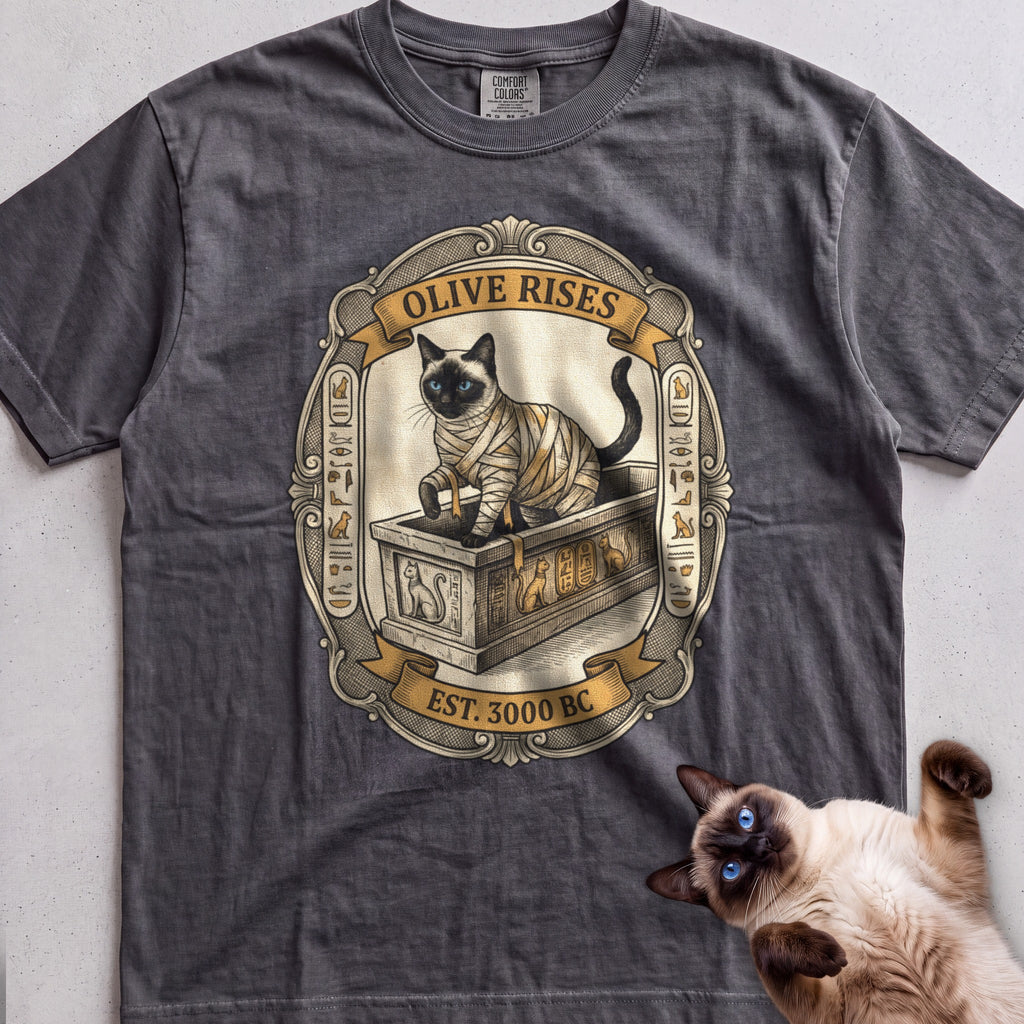 Personalized Mummy Rises Cat T-Shirt - Pepper