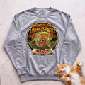 Personalized Night of the Living Snacks Cat Sweatshirt - Grey