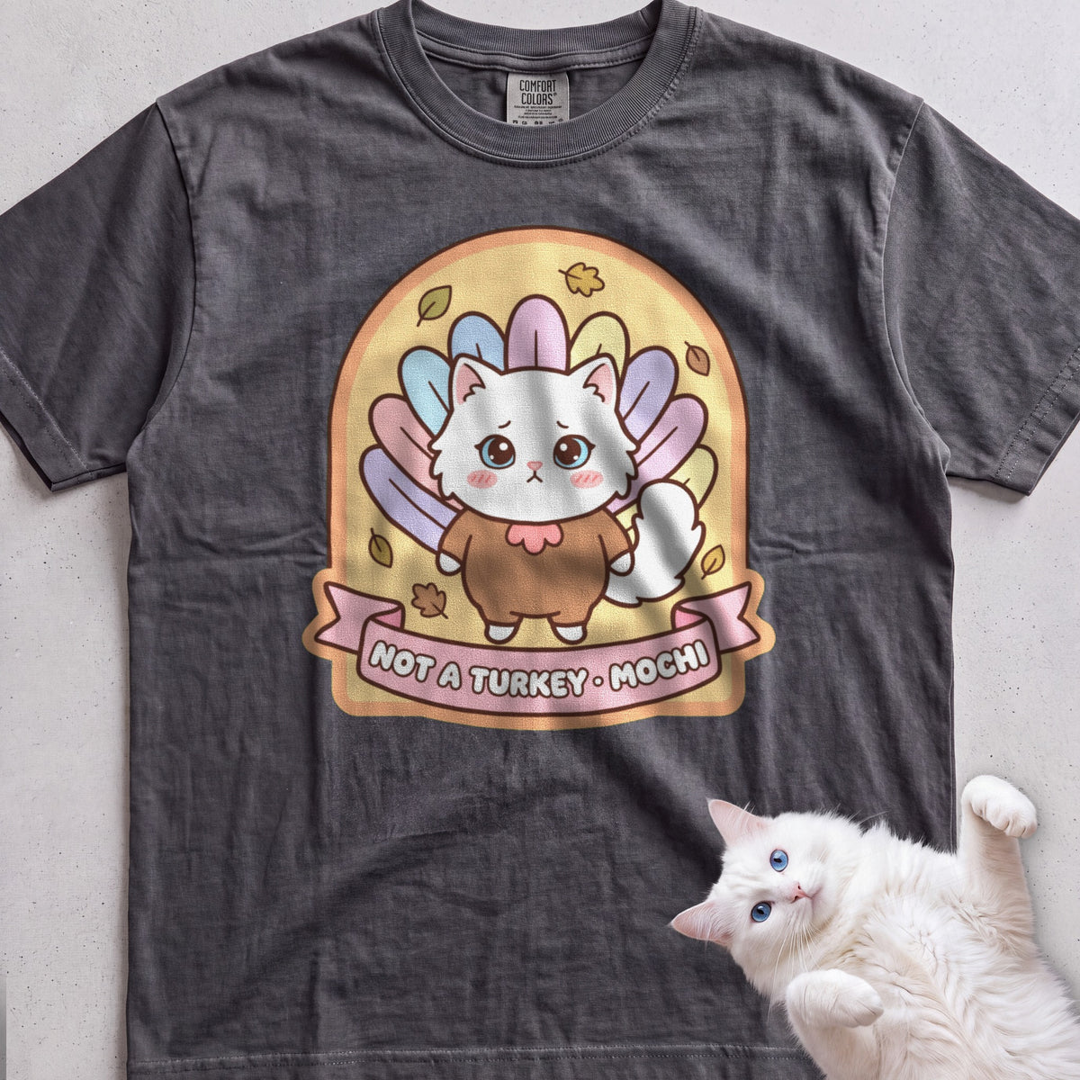 Personalized Not a Turkey Cat T-Shirt - Pepper