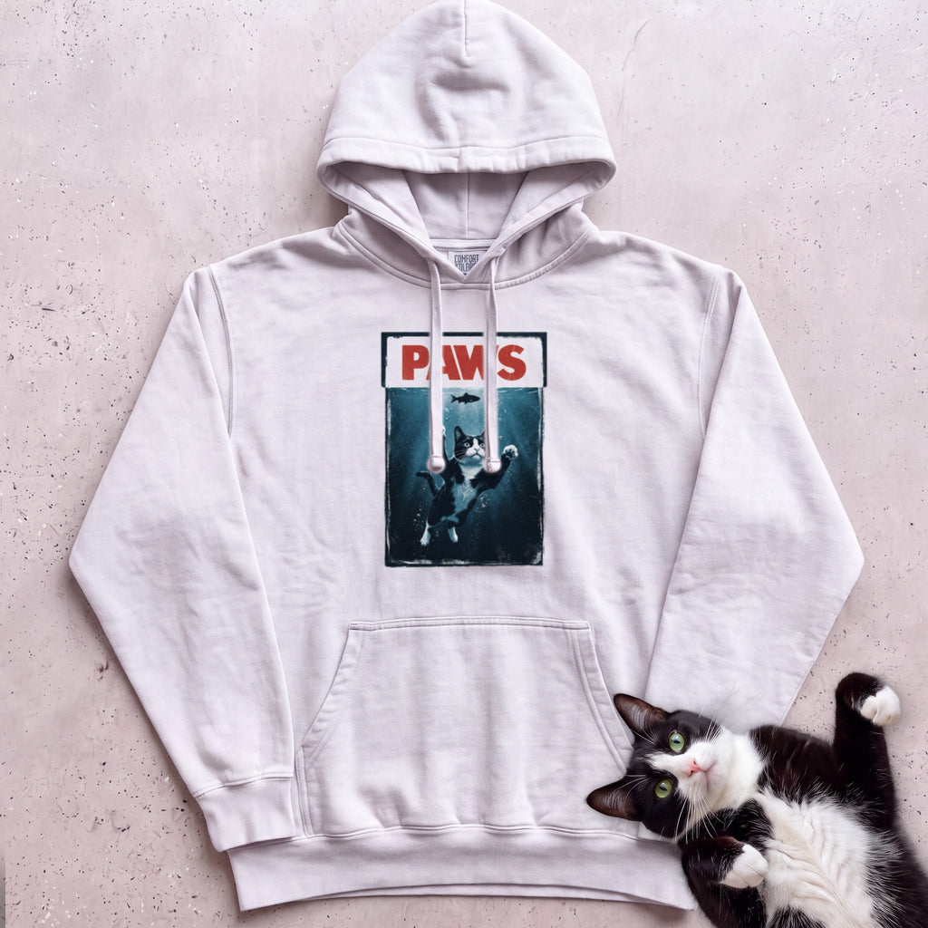 Personalized PAWS Cat Hoodie - White
