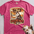 Personalized Pie First Diner Cat T-Shirt - Crunchberry