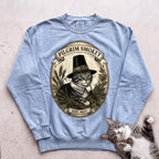 Personalized Pilgrim Cat Sweatshirt - Chambray