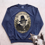 Personalized Pilgrim Cat Sweatshirt - True Navy