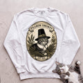 Personalized Pilgrim Cat Sweatshirt - White