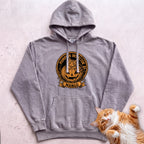 Personalized Pumpkin Inspector Cat Hoodie - Grey