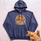 Personalized Pumpkin Spice Club Cat Hoodie - True Navy