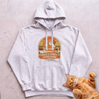 Personalized Pumpkin Spice Club Cat Hoodie - White