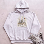 Personalized Reading Nook Cat Hoodie - White