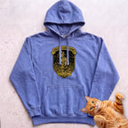 Personalized Scarecrow Cat Hoodie - Flo Blue