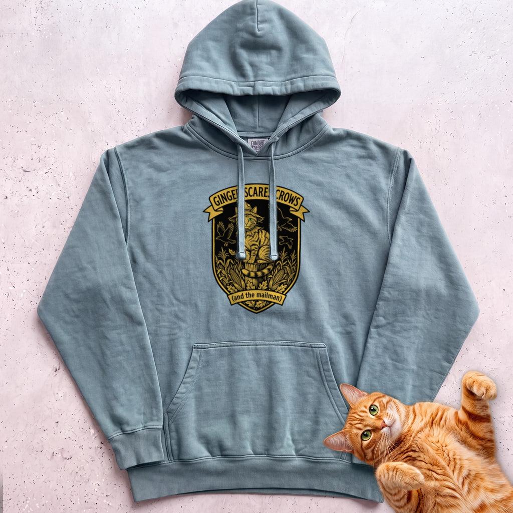 Personalized Scarecrow Cat Hoodie - Seafoam