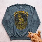 Personalized Scarecrow Cat Sweatshirt - Blue Spruce