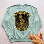 Personalized Scarecrow Cat Sweatshirt - Light Green