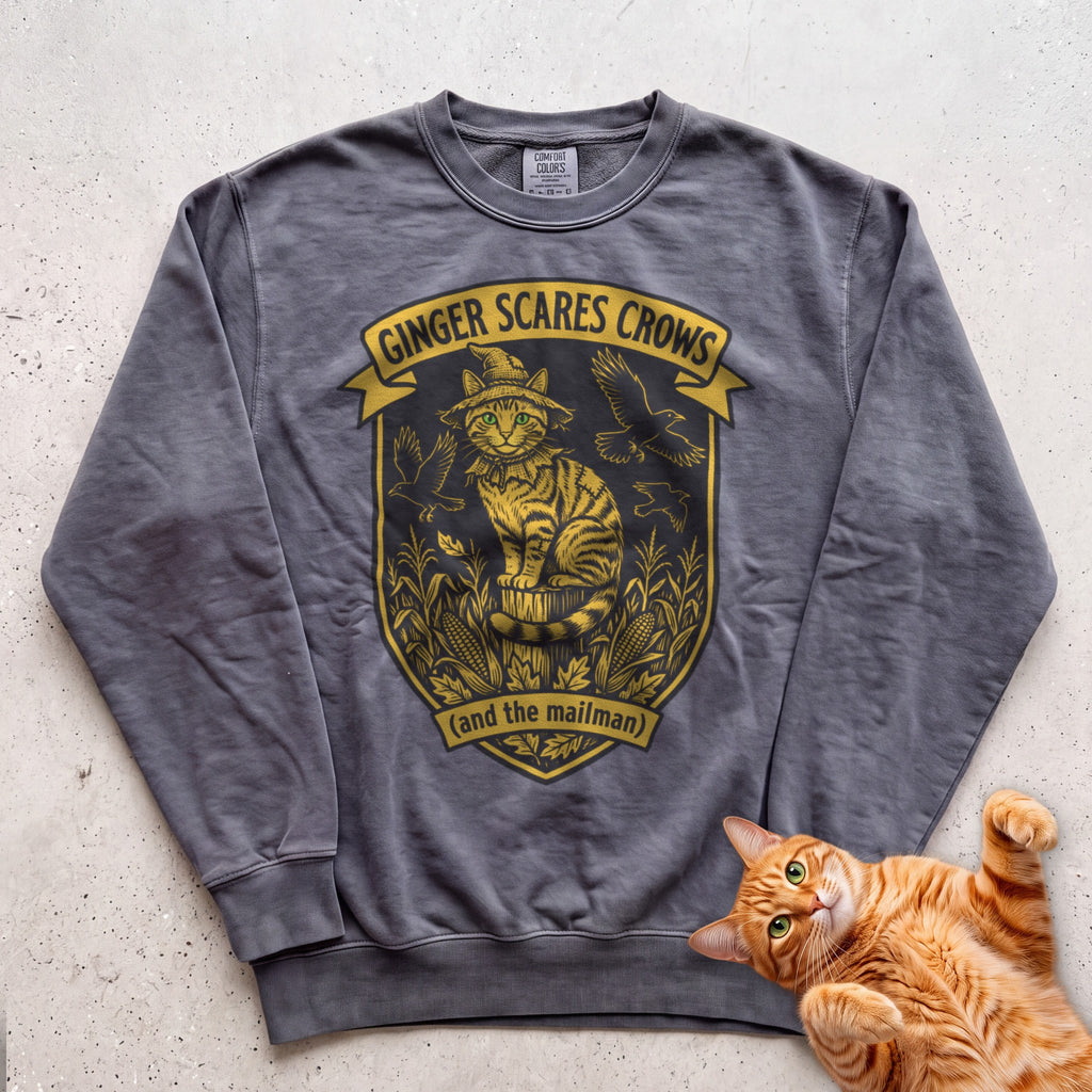 Personalized Scarecrow Cat Sweatshirt - Pepper