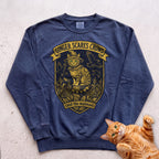 Personalized Scarecrow Cat Sweatshirt - True Navy