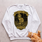 Personalized Scarecrow Cat Sweatshirt - White