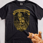 Personalized Scarecrow Cat T-Shirt - Black
