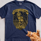 Personalized Scarecrow Cat T-Shirt - True Navy