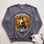 Personalized Spooky Cat Dad Sweatshirt - Pepper