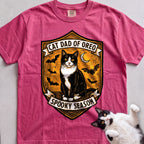 Personalized Spooky Cat Dad T-Shirt - Crunchberry