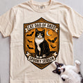 Personalized Spooky Cat Dad T-Shirt - Ivory