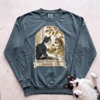 Personalized Squirrel TV Cat Sweatshirt - Blue Spruce