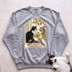 Personalized Squirrel TV Cat Sweatshirt - Grey