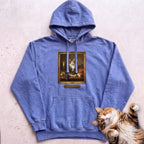 Personalized Still Life With Your Cat Hoodie - Flo Blue