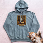 Personalized Still Life With Your Cat Hoodie - Seafoam