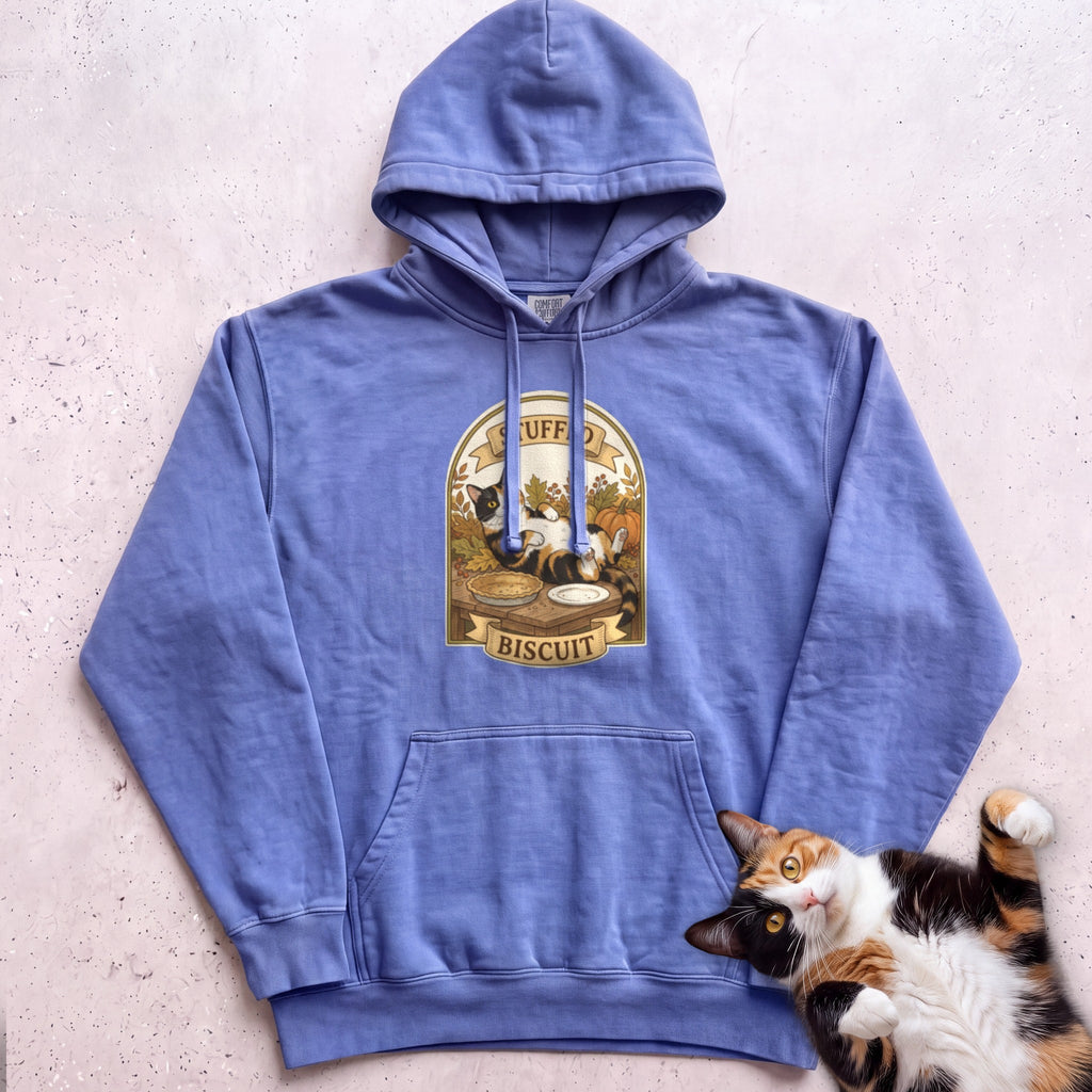 Personalized Stuffed Cat Hoodie - Flo Blue